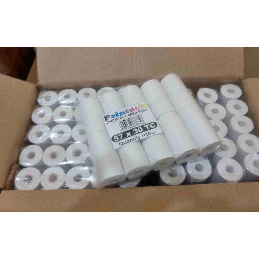 

[S9➲/B☀] (10 Roll) Kertas Struk Thermal 57x30- treending.