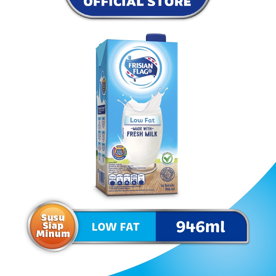 

DPNG2081 9.9 BRANDS FESTIVAL Frisian Flag Susu UHT Low Fat 946 mL