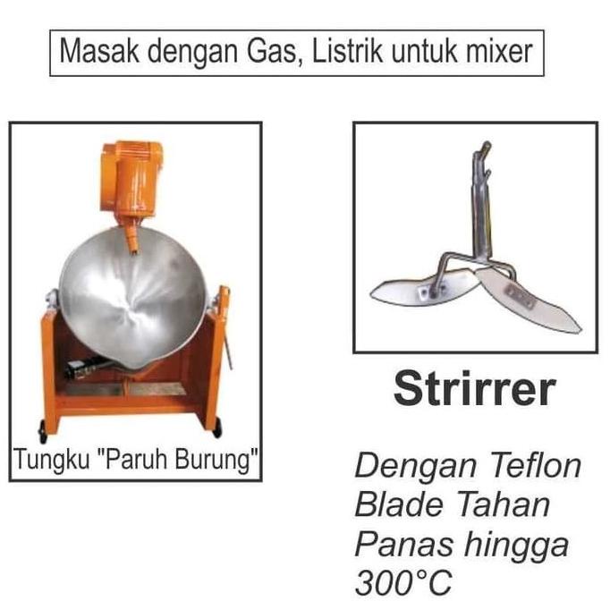 

GETRA CMS-50SL MESIN PENGADUK / PEMASAK DODOL, SELAI, SAUS, JENANG DLL