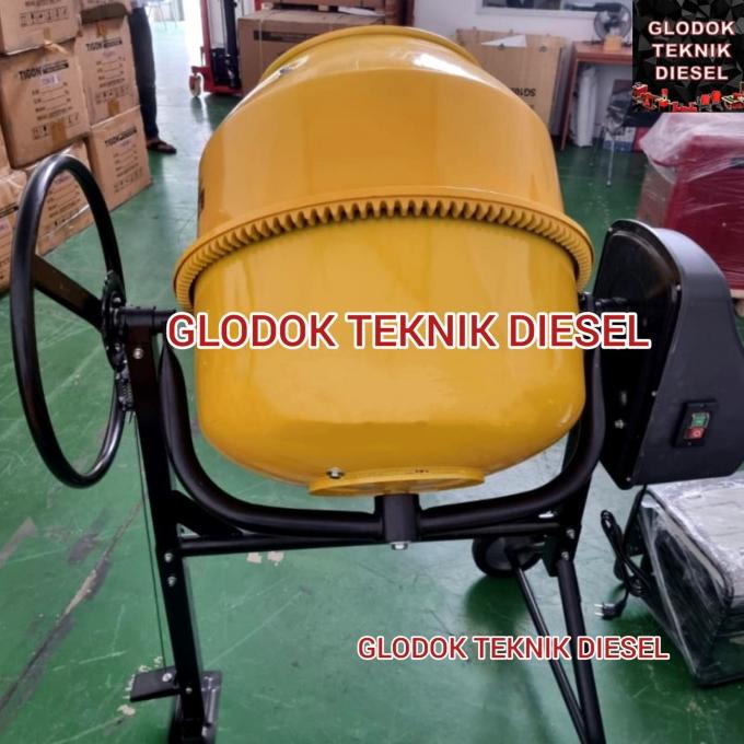 Molen Elektrik 200 Liter Tigon Molen Mini Listrik Mesin Pengaduk Semen