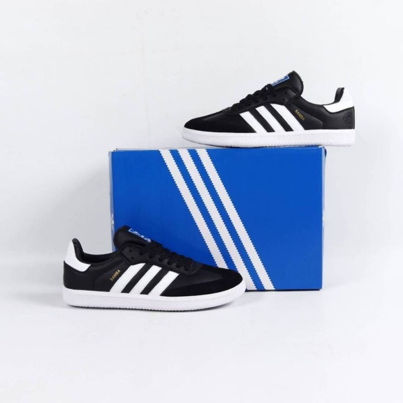 Sepatu Adidas Original Adidas Samba Vegan Black White