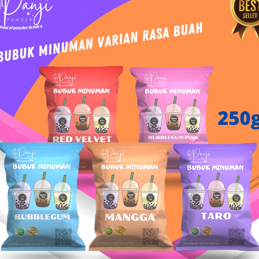

CXLR1377 COD BUBUK MINUMAN 250 GRAM BUBUK MINUMAN RASA BUBUK MINUMAN BOBA BUBUK BOBA MINUMAN BUBUK SERBUK MINUMAN BOBA POWDER MINUMAN BUBUK RASA MINUMAN KEKINIAN POWDER MINUMAN TARO AVOCADO COKLAT CAPPUCINO RED VELVET GREEN TEA THAI TEA MATCAH VANILLA