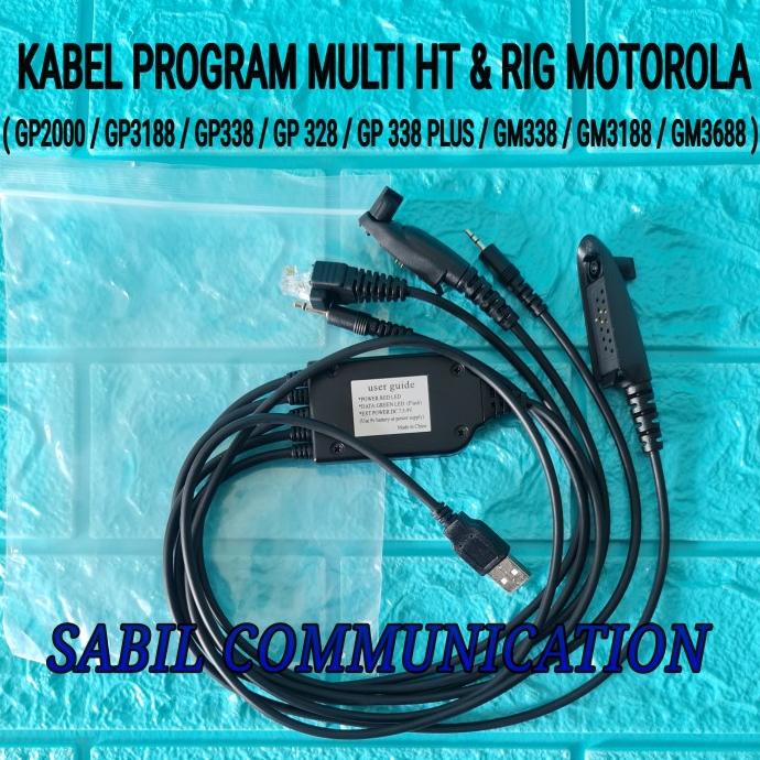 KABEL DATA PROGRAM HT MOTOROLA RADIO RIG MOTOROLA MULTI PORT MAXTON