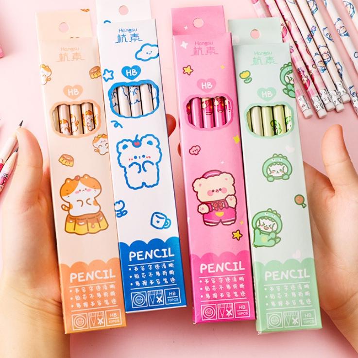 

Limited Pensil Motif Cute Cartoon 1Set 10Pcs + Penghapus / Pencil Murah Meriah Bs Ftp