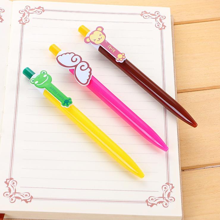 

New Arrivals 1 Lusin ( 12 Biji ) Pulpen Motif Karakter Kartun Lucu Imut / Bolpen Gel Karakter Qq128 Kkt