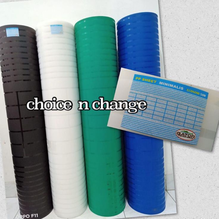 Model Terkini Fiber plastik penutup pagar motif garis kotak MINIMALIS (harga 50cm)