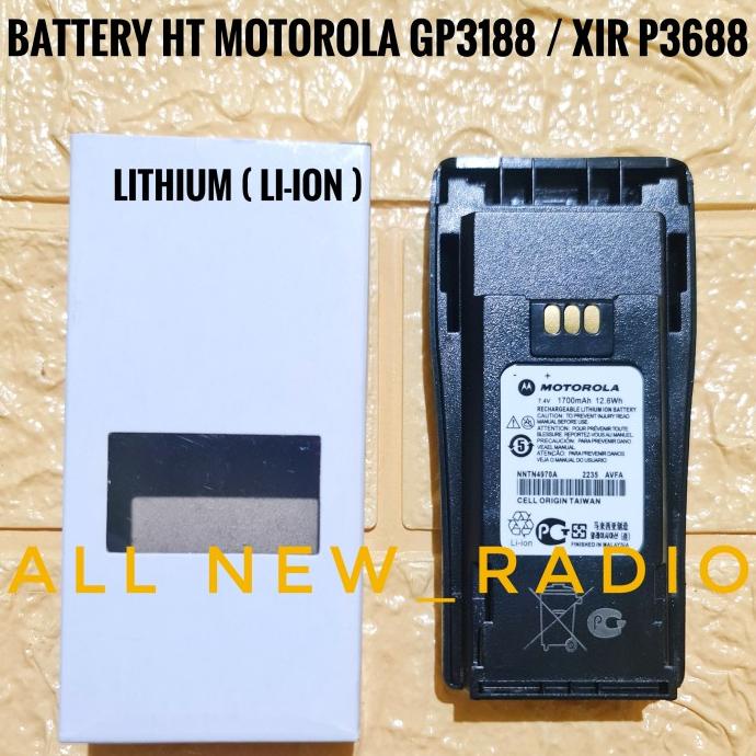 BATRE LITHIUM HT MOTOROLA GP 3188 / XIR P3688 BATTERY MOTOROLA GP3188