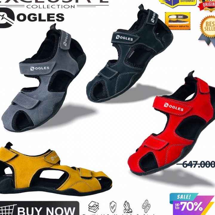 Star Seller.. Sepatu Sandal Gunung Pria Original Dogles/Sepatu Sepeda Gowes Mtb Road Bike Non Cleat/