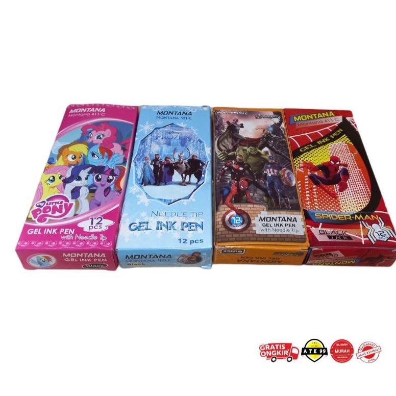 

Termurah (Montana)Pulpen Karakter/Pen Gel Hitam/Pulpen Gel/Pena/Bolpoin