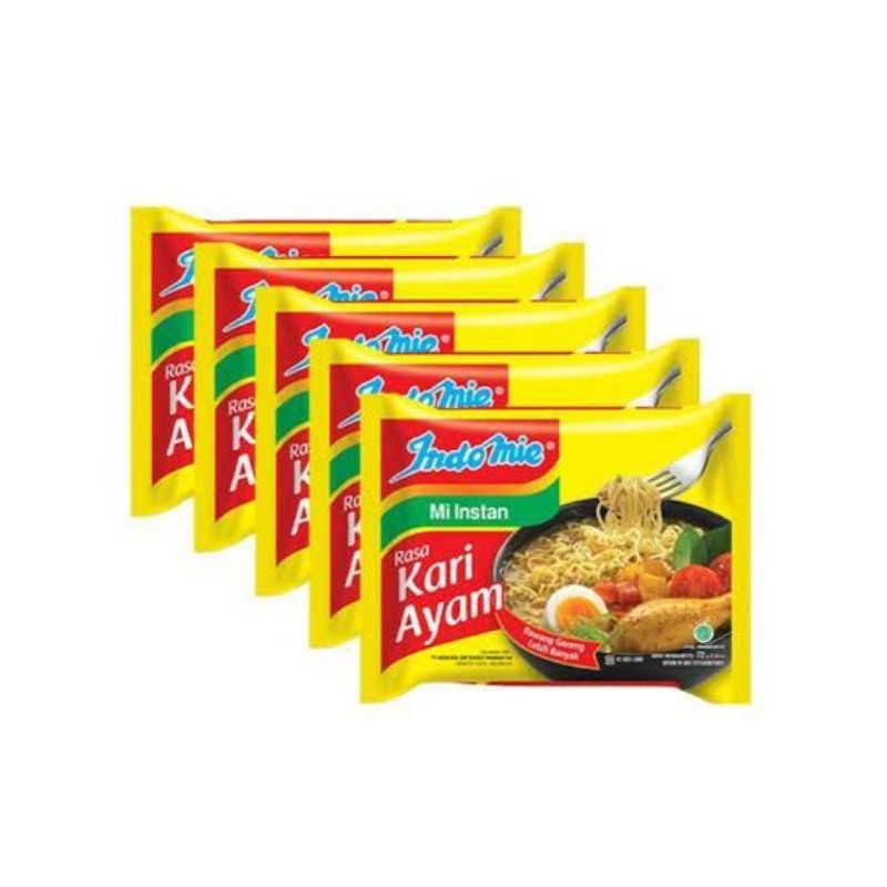 

(10 bungkus) Indomie kuah rasa kari ayam 10pcs!!!
