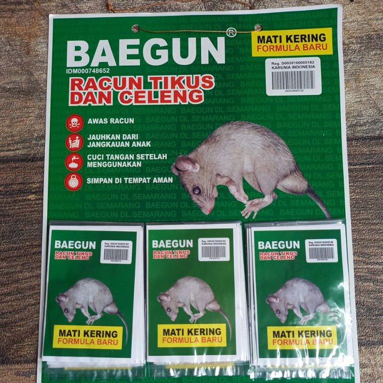 Trending Baegun Racun Tikus 24Pcs/Racun Tikus Mati Kering/Racun Tikus Dan Celeng