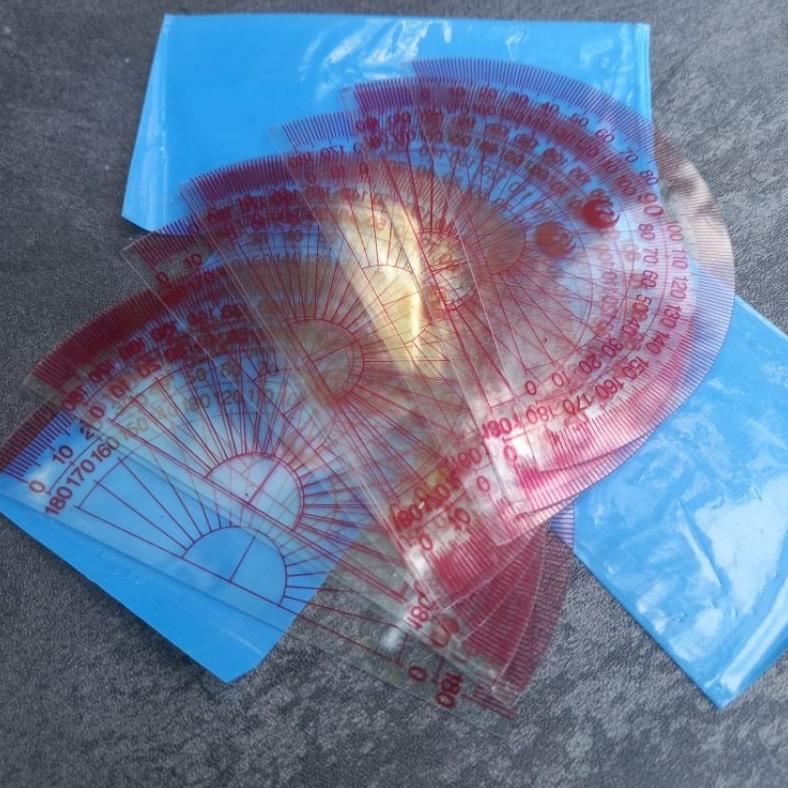 

Trending 12 Busur 180 /Penggaris Busur/Mika Busur/Penggaris Plastik