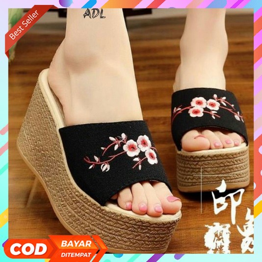 Sandal Wedges Terbaru 2023 Wanita Tinggi Wejeswanita  Cewek Weges Dewasa Ala Korea Perempuan Jelly K