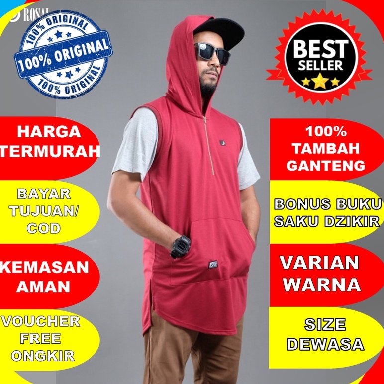 ✤Diskon✤ ROMPI SHOLAT ROSAL HOODIE / BAJU SHOLAT PRIA / BAJU MUSLIM KOKO MURAH ORIGINAL KUALITAS PRE