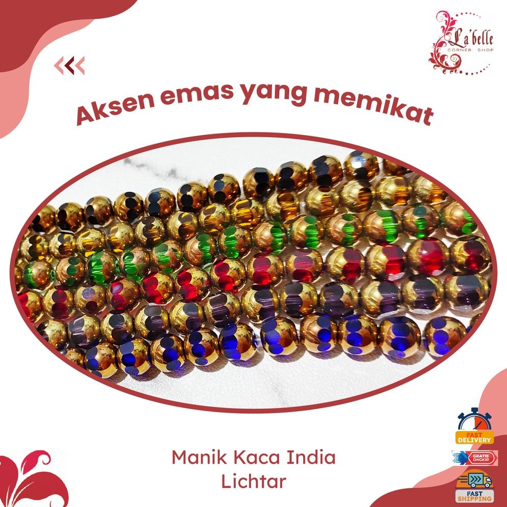 Terbaik Manik Kaca India - Lichtar Aksesoris Gelang Kalung Wanita Bahan Kerajinan Tangan Premium Ter