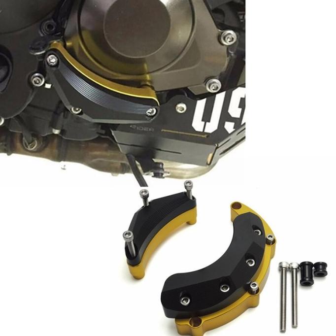 Cover Pelindung Mesin Motor Bahan Titanium Untuk Yamaha Mt09 Tracer Fj