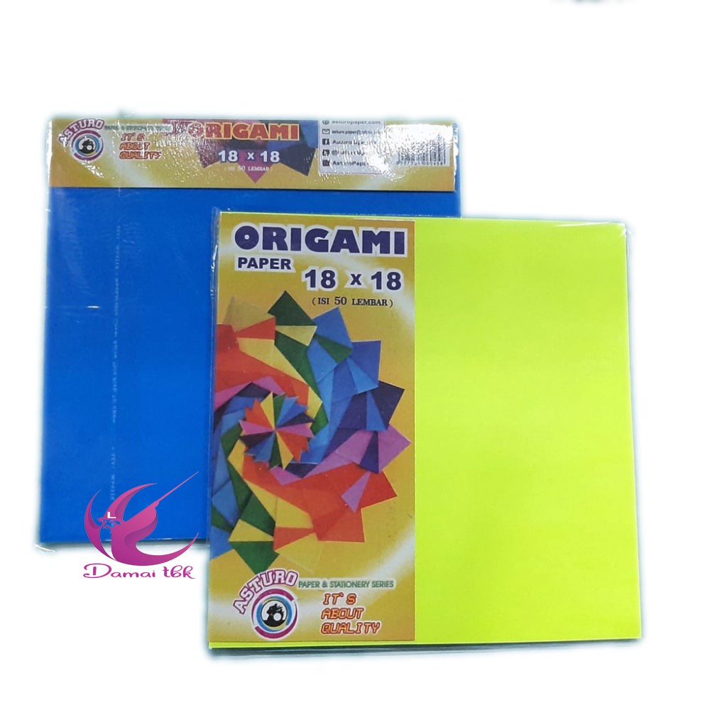 

Kertas Lipat ASTURO ORIGAMI 18x18 isi 50 lembar