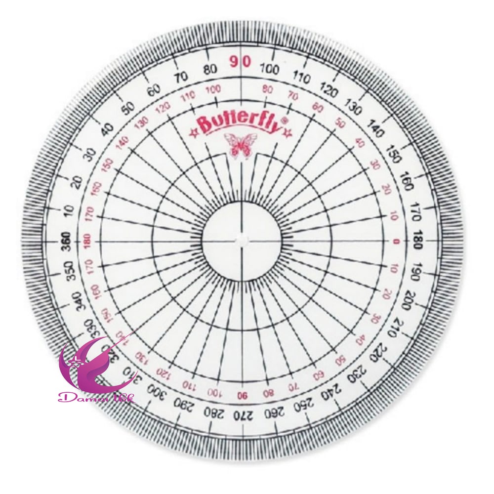 

Busur Derajat Butterfly 360/8cm - Penggaris Busur