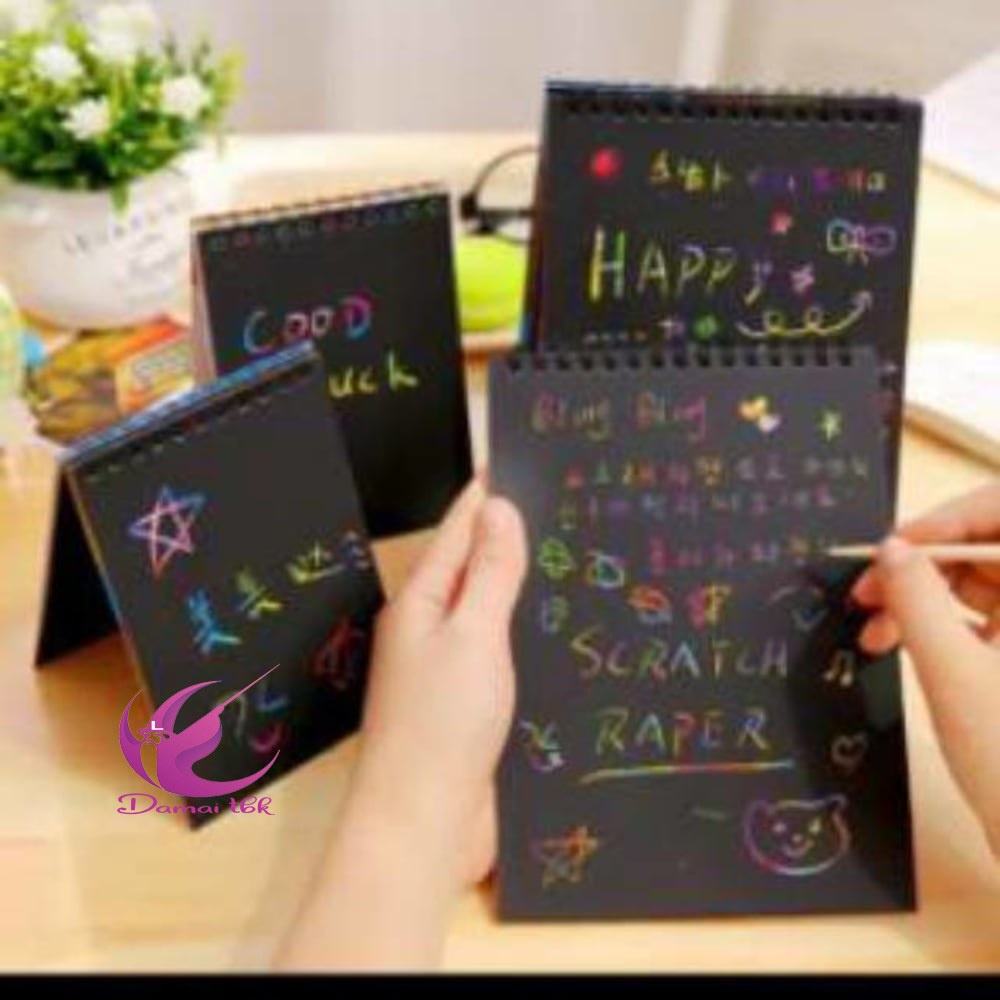 

Scratch book A6 ( 10 x 14 )