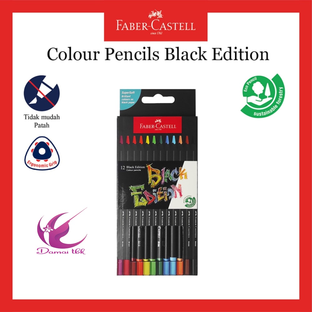 

Pensil Warna Faber Castell Black Edition 12 Warna