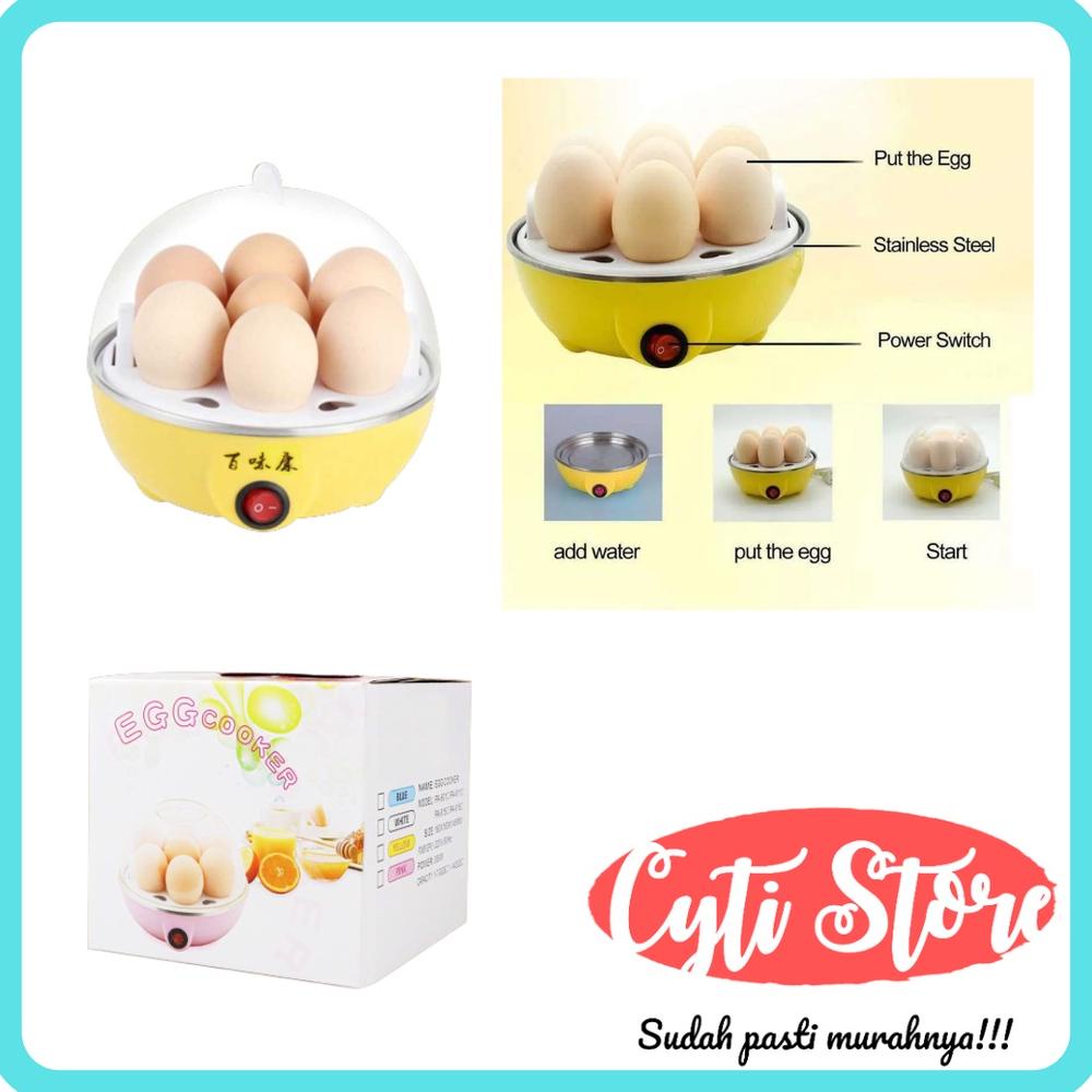 Trending Alat Rebus Telur Portable Otomatis | Electric Egg Cooker Boiler Alat Rebus Telur
