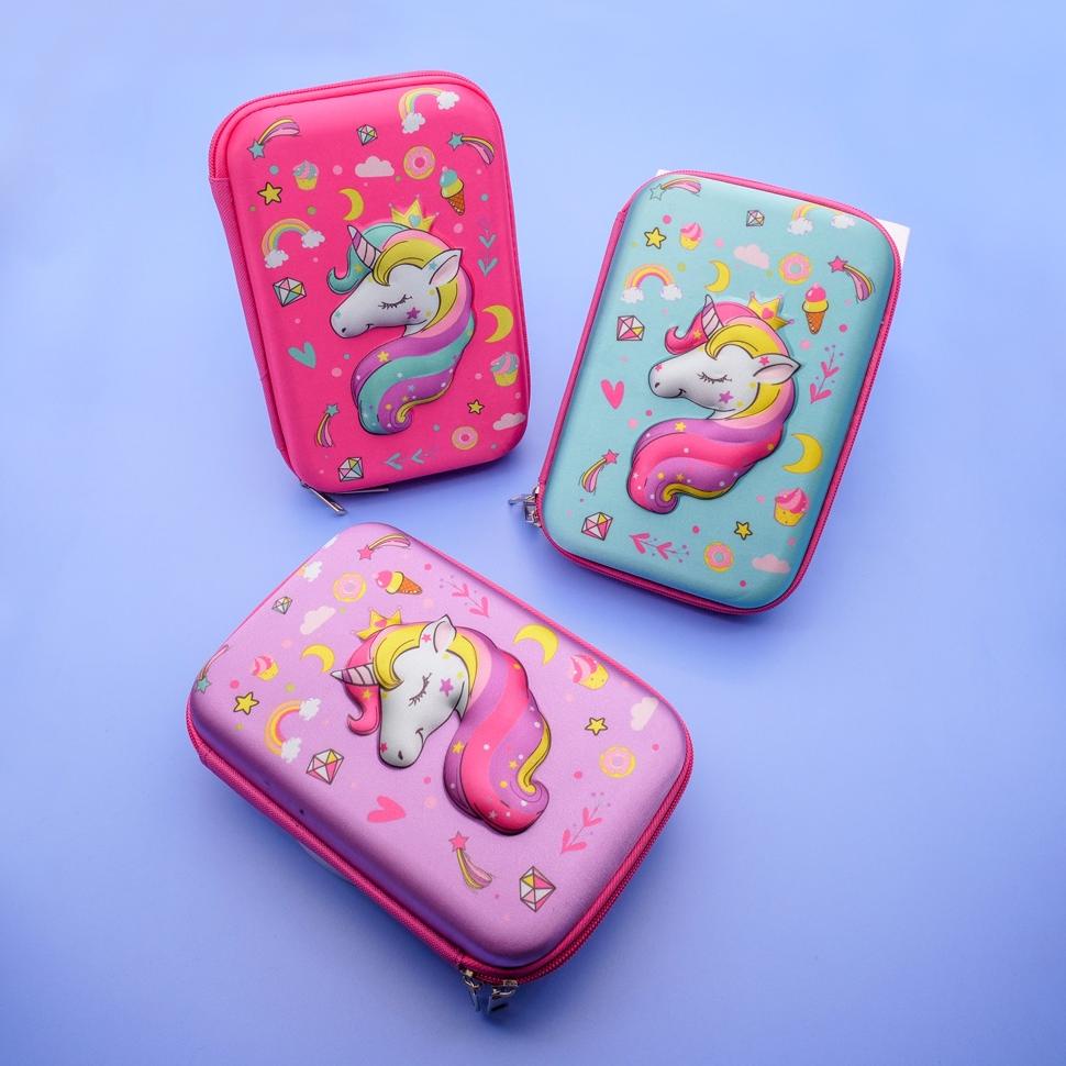 

Terlaris Bintang Makmur - Kotak Pensil Anak Tempat Pensil 3D Timbul Hardcase Unicorn