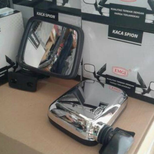 Ready Stok.. Kaca spion kijang super kijang grand extra  CHROME GCG