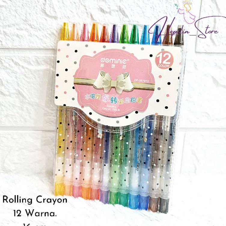 

Big Sale➢ Pensil Warna Putar 12 Warna atau 24 Warna Dominic ( 16 Cm ) / Rotating Colored Pencils / Crayon Putar Import Fancy Dominic 059