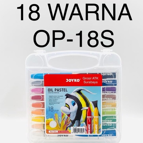 

Miliki Sekarang Crayon / Krayon / Oil Pastel TiTi Joyko 18 Warna JFK