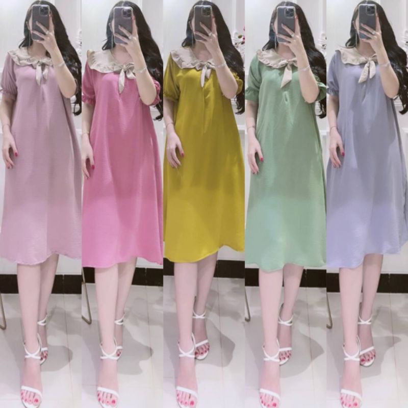 Sabrina Dress Daster Crinkle Kekinan