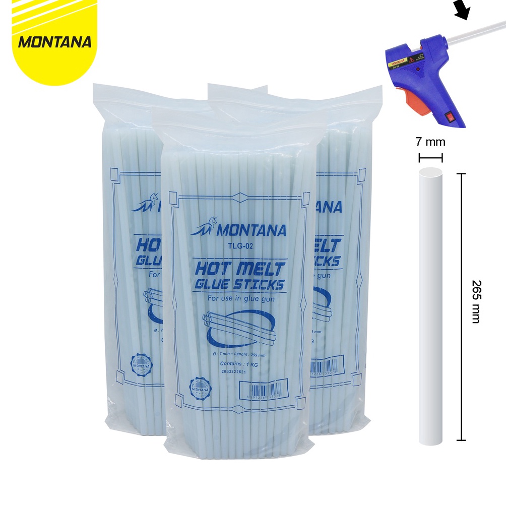 

Bagus Banget MONTANA Glue Stick Refill / Lem Bakar / Isi Lem Tembak Montana TLG-02 / PAK AMF