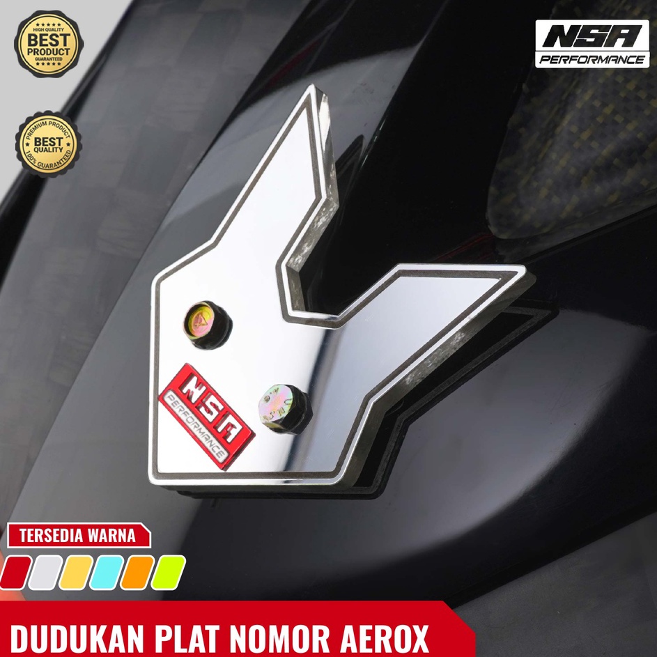 ✰Diskon✰  DUDUKAN PLAT NOMOR MOTOR AEROX DEPAN KELINCI AKSESORIS AEROX OLD AEROX NEW 155 DUDUKAN COV