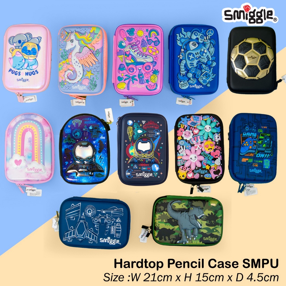 

Harga Murah.. SMIGGLE Oh yeah hardtop pencilcase SMPU Qhg