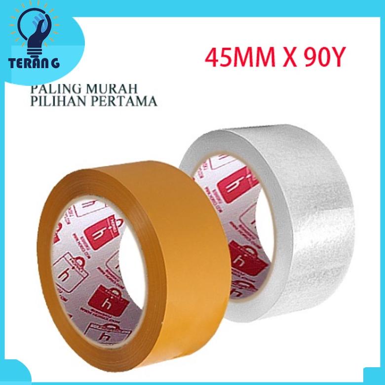 

Termurah Lakban Bening 90Yard Isolasi Selotip Clear Tape 45Mm Daya Lengket Kuat Lakban Coklat Fragile