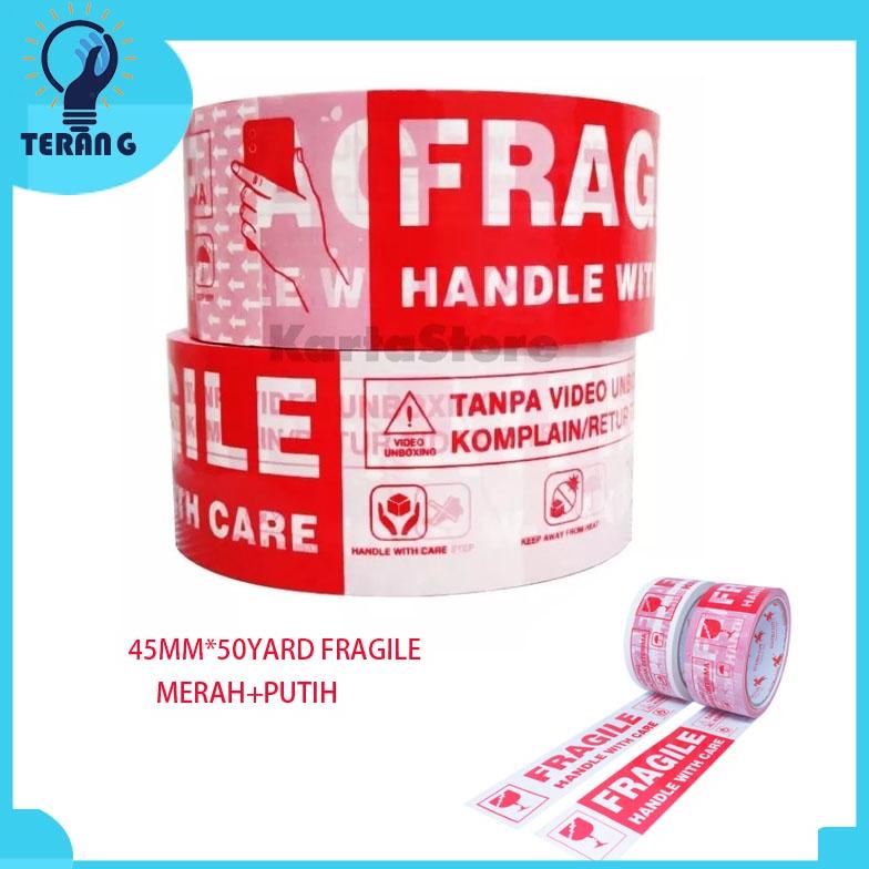 

Promo Lakban Opp Tape / Lakban Fragile Merah Putih Unboxing - Wajib Unboxing - Lakban Unboxing 45Mm X 50Yard
