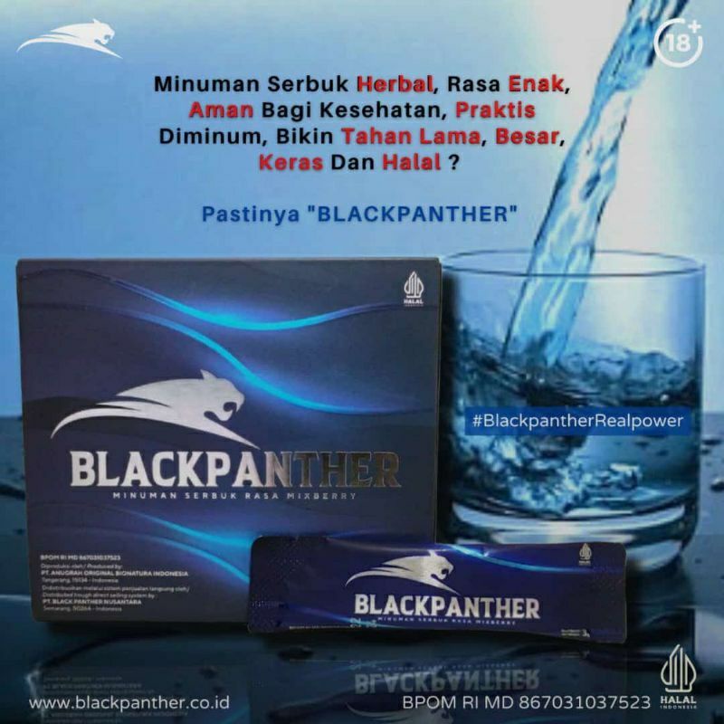 

minuman kesehatan blackpanther 2 sachet