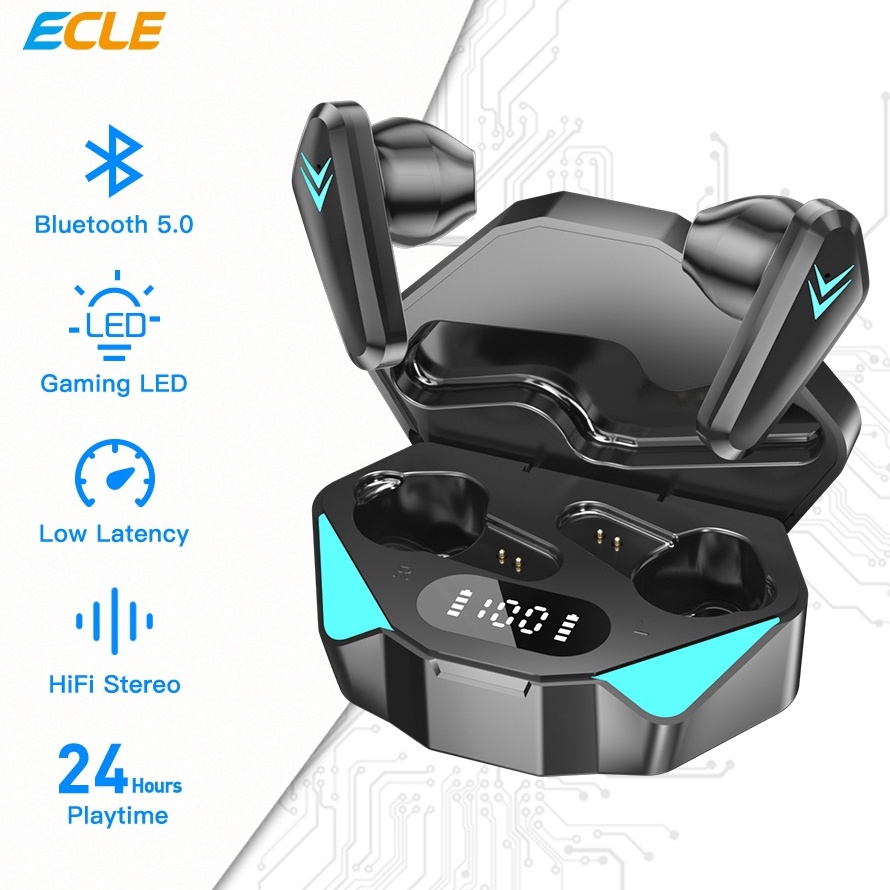 AIF389 ECLE X15 TWS Headset Bluetooth Ultra HD Audio Mini Earbuds HiFi Stereo WaterProof &lt;&gt;