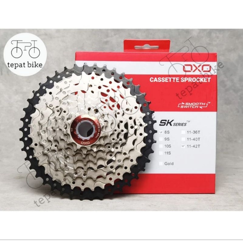 Sprocket OXO 8Speed 11-42T Slop Cassette 8Speed 11-42T