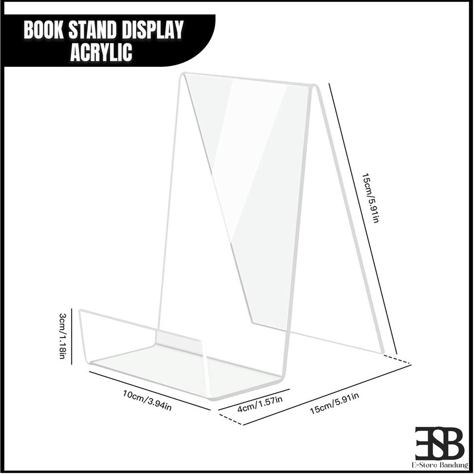 

Grosir Acrylic Book Stand Display Multingfungsi / Akrilik Holder Handphone / Penyangga Buku N70 ➘