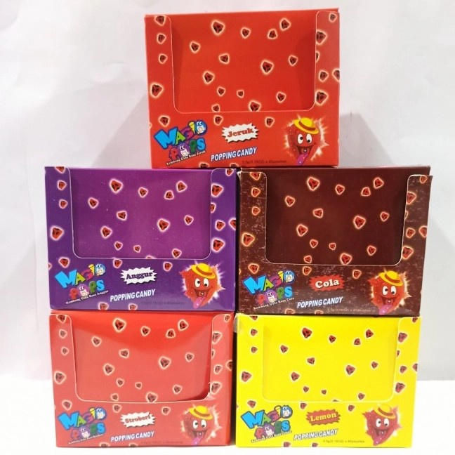 

Magic Pops Permen Pletak Pletok Box / Magic Pops Popping Candy 40S