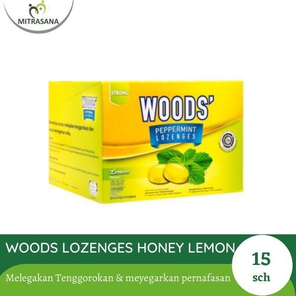 

Woods Lozenges Honey Lemon 1 Pack 15 Sachet