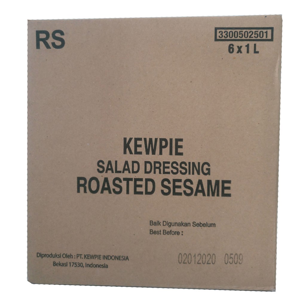 

Kewpie Salad Dressing Roasted Sesame 1 Ltr Halal Saus Wijen Saus Salad