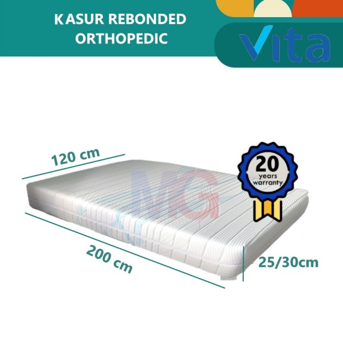 Kasur Inoac Rebonded Orthopedic Vita Foam/ Uk 120X200