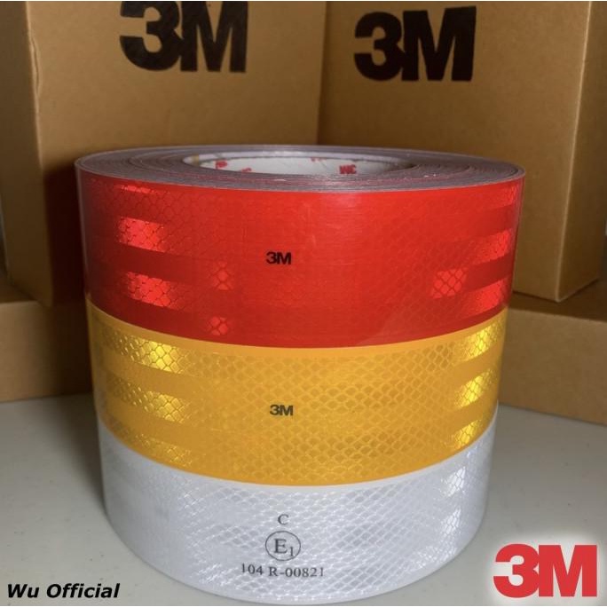 Stiker Reflektor 3M Sticker Uji Kir Dishub Sticker 3M Pemantul Cahaya