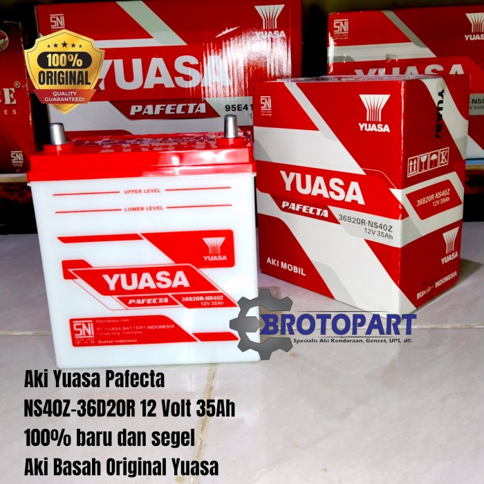 Aki Mobil Daihatsu Feroza, Neo Zebra,Taruna Accu Yuasa Ns40Z 35Ah Kode Br03