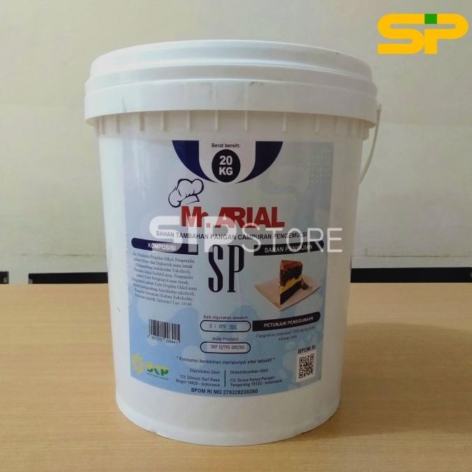

ARIAL SP 20kg / Pengembang Kue / Pelembut Kue / Pengemulsi Kue