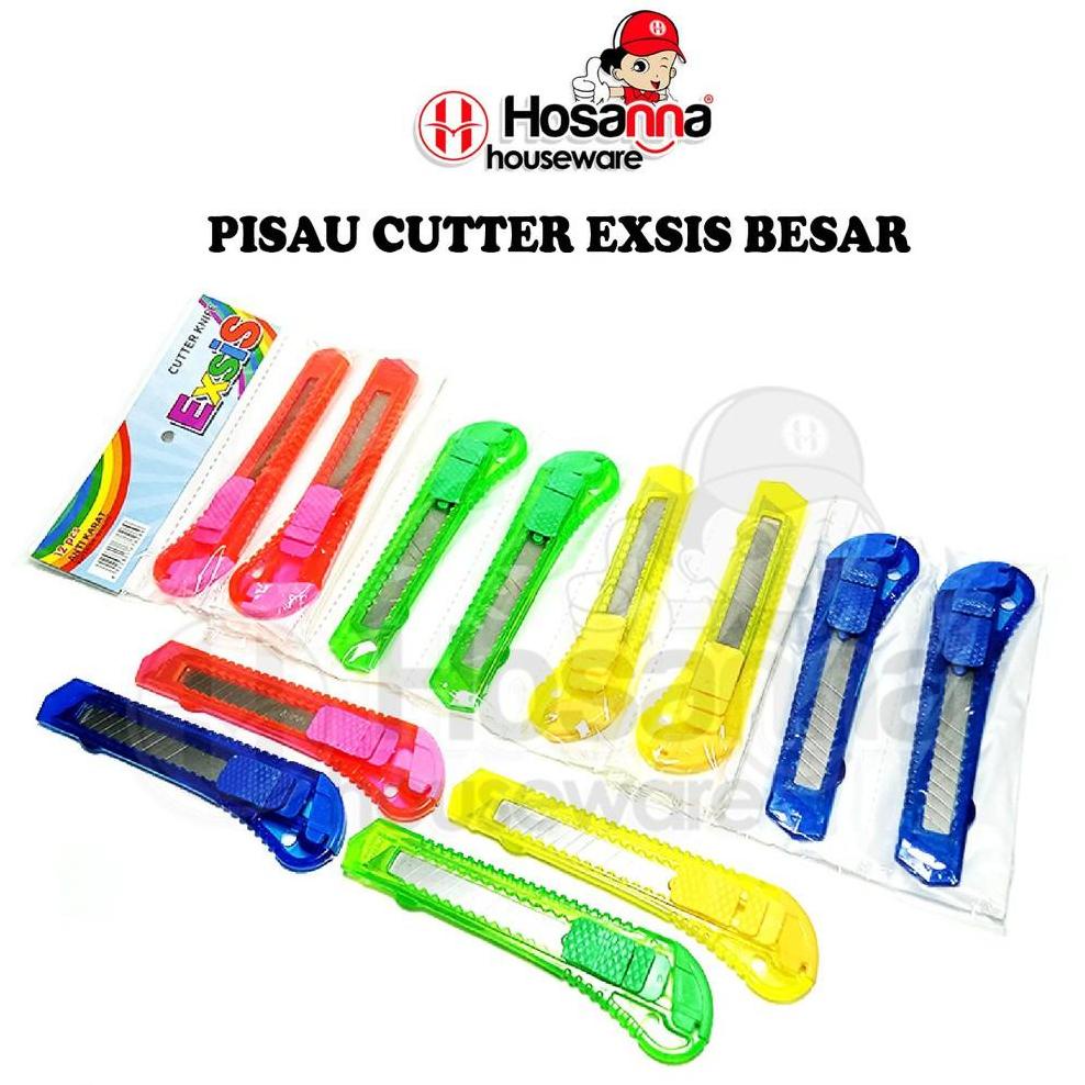 

Terlaris 12Pcs Cutter Plastik Besar / Pisau Cutter Pemotong Ftp
