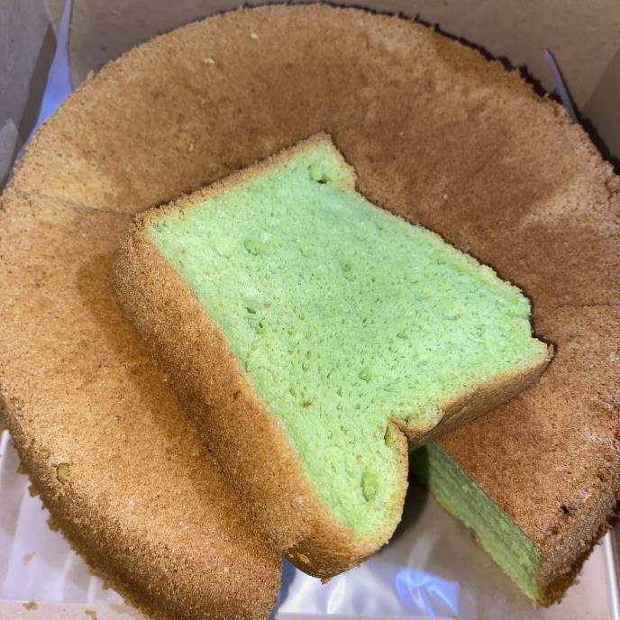 

CHIFFON CAKE PANDAN/ KOPI/ LEMON TANPA PENGEMBANG DAN PENGAWET