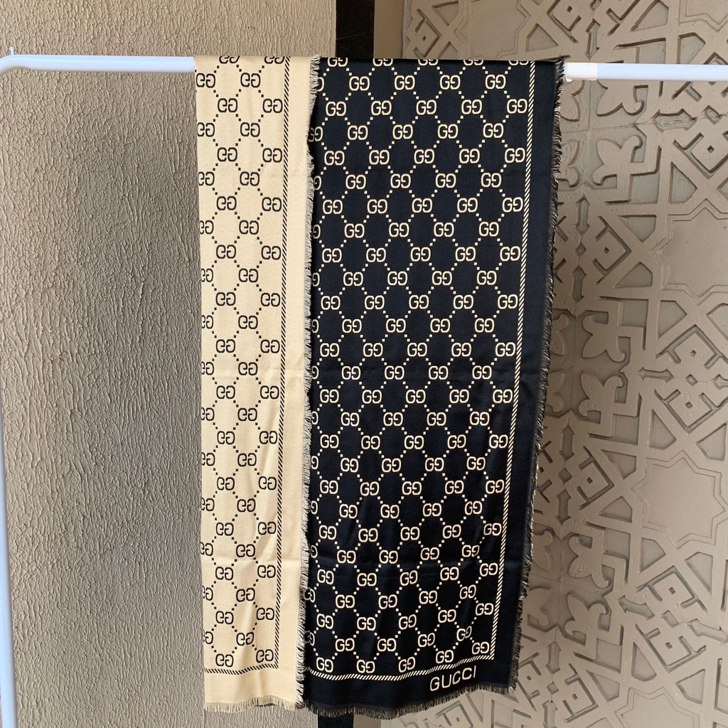 LEA LUXY LX4015 SELENDANG WANITA PREMIUM SCARF / SYAL BRANDED FULL SET FREE BAG + BOX + FAKEBILL T