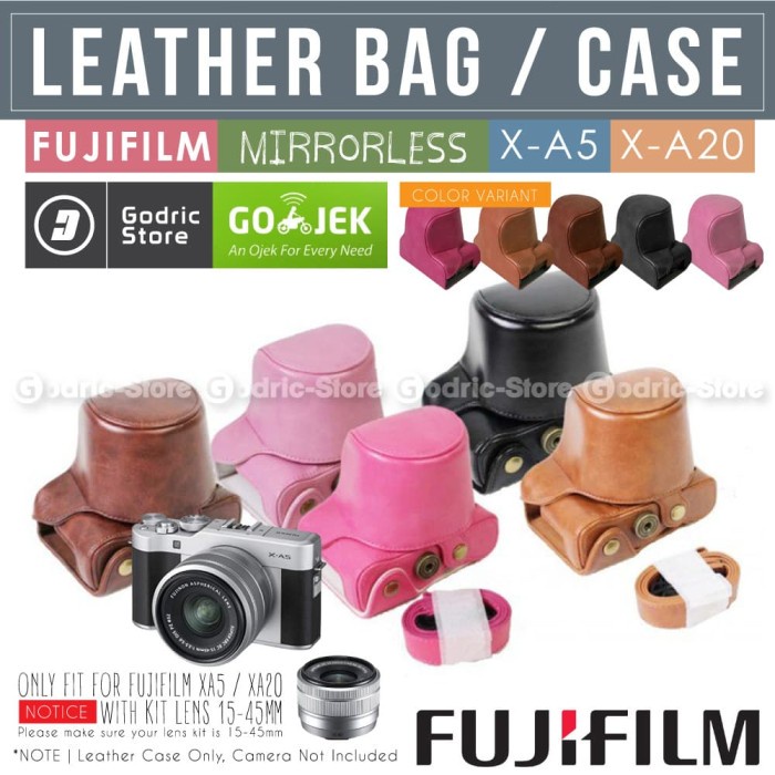 FUJIFILM X-A5 / XA5 LEATHER BAG / CASE / TAS KAMERA MIRRORLESS